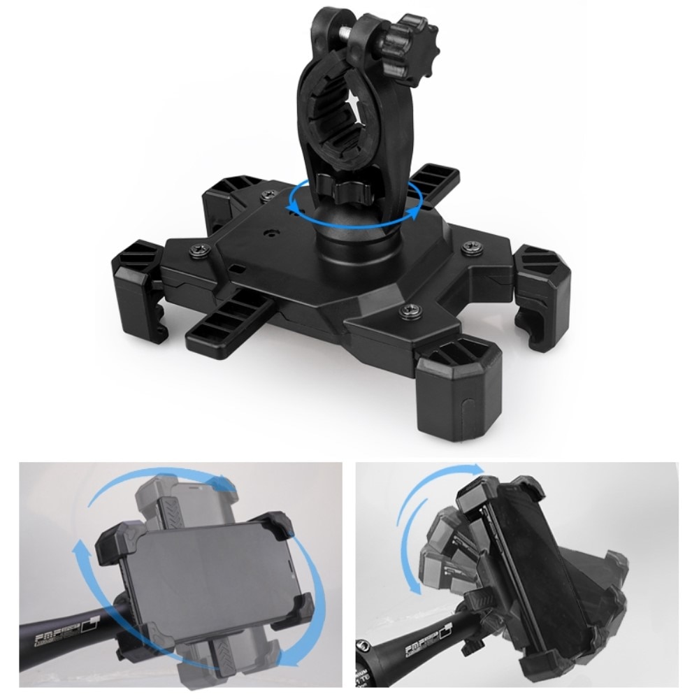 Mobile phone holder for motorcycles / bicycles Black