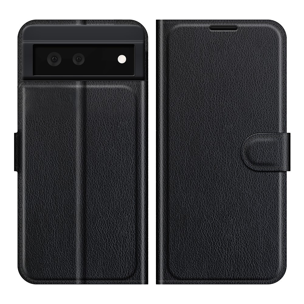 Google Pixel 6 Wallet Book Cover Black