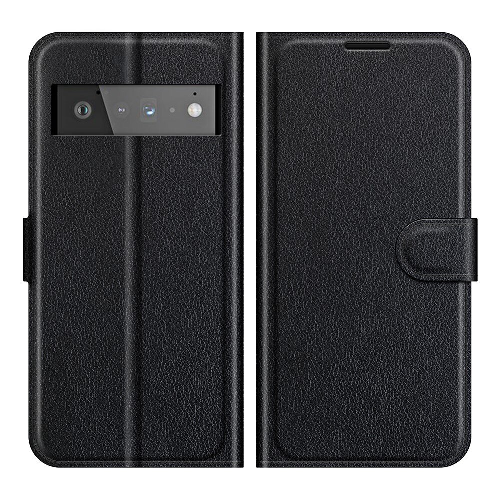 Google Pixel 6 Pro Wallet Book Cover Black