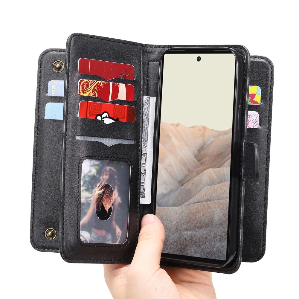Google Pixel 6 Wallet Book Cover Black