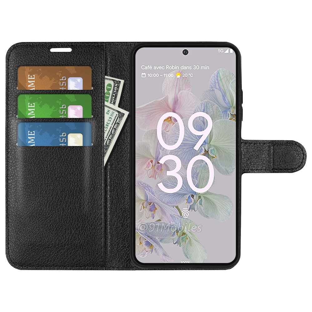 Google Pixel 6a Wallet Book Cover Black