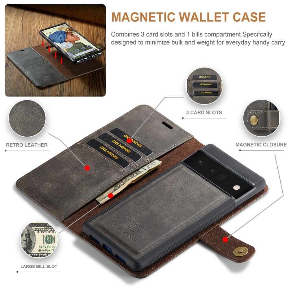 Google Pixel 6 Pro Magnet Wallet Brown