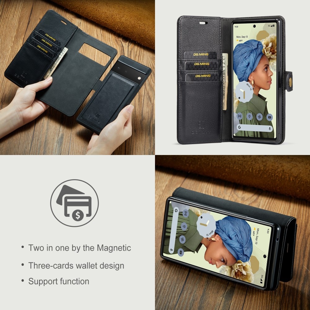 Google Pixel 6 Pro Magnet Wallet Black