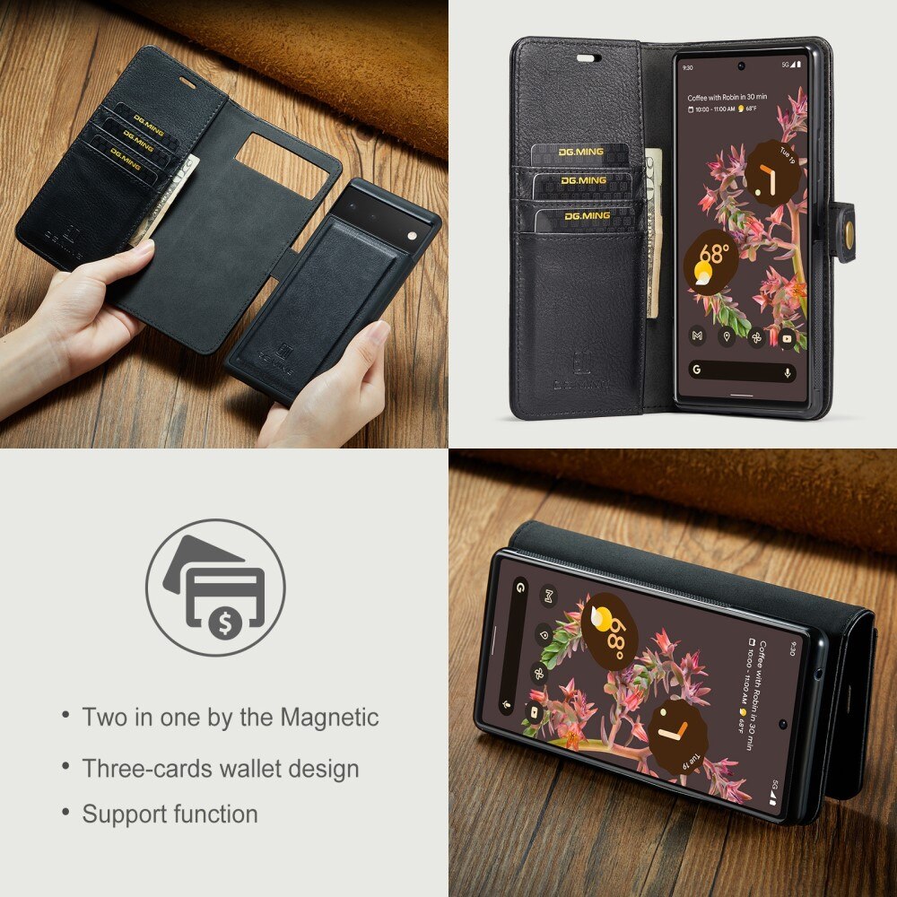 Google Pixel 6 Magnet Wallet Black