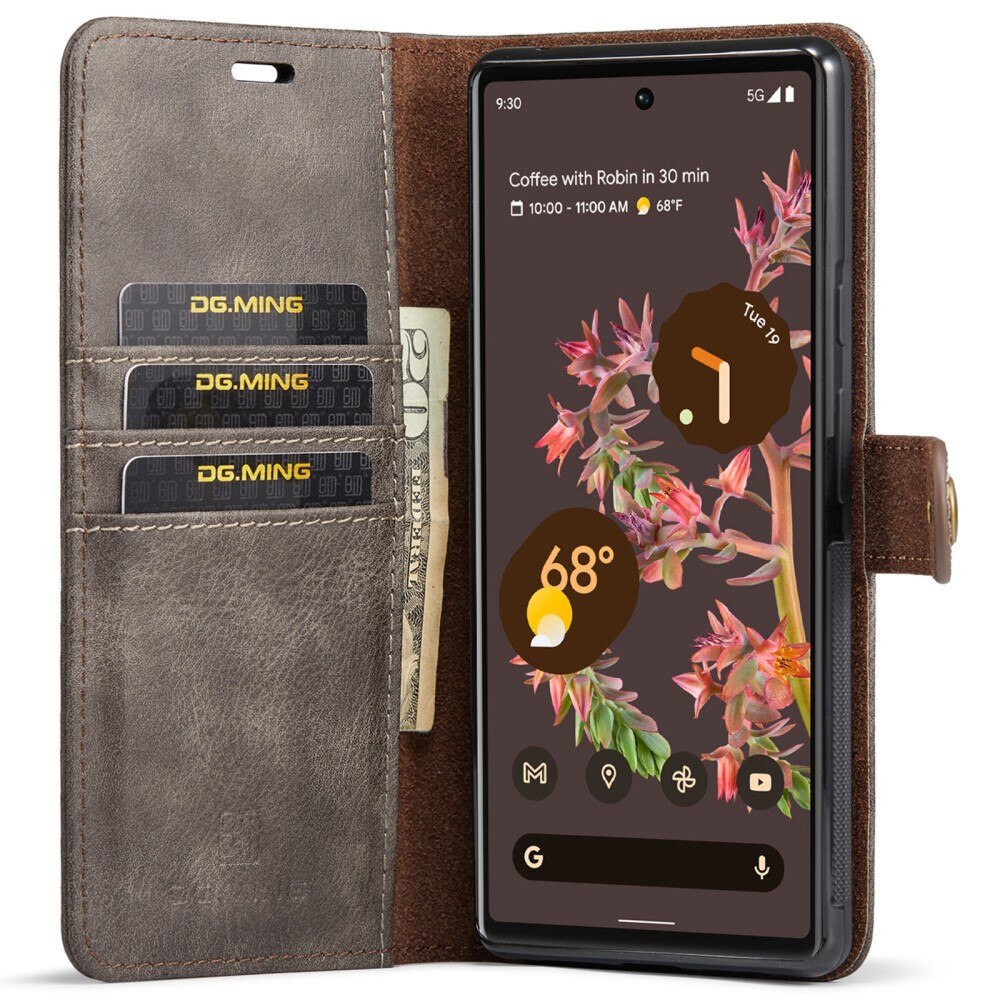 Google Pixel 6 Magnet Wallet Brown