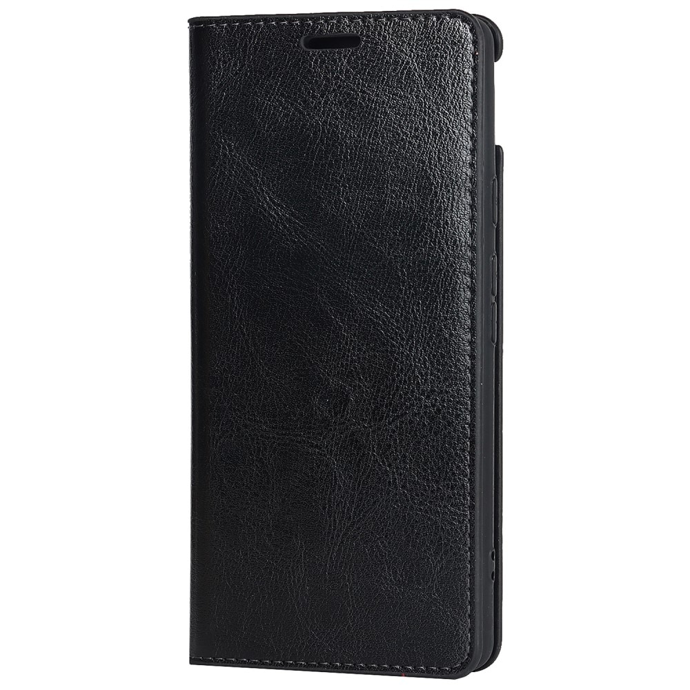 Google Pixel 6a Genuine Leather Wallet Case Black