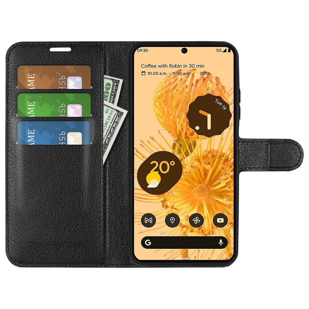 Google Pixel 7 Wallet Book Cover Black