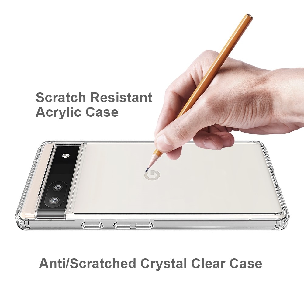 Google Pixel 6a Crystal Hybrid Case Transparent