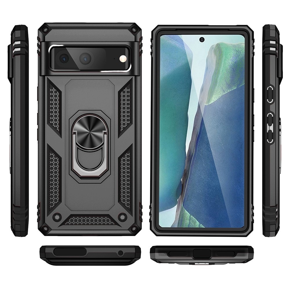 Google Pixel 7 Hybrid Case Tech Ring Black