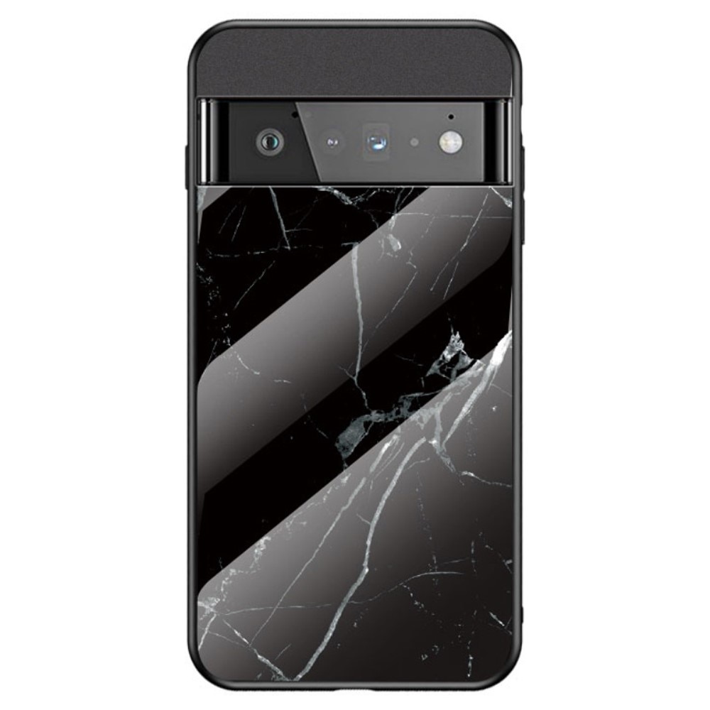 Google Pixel 7 Pro Tempered Glass Case Black Marble