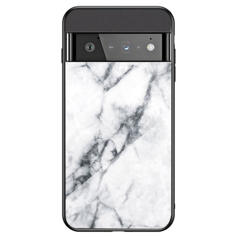 Google Pixel 7 Pro Tempered Glass Case White Marble