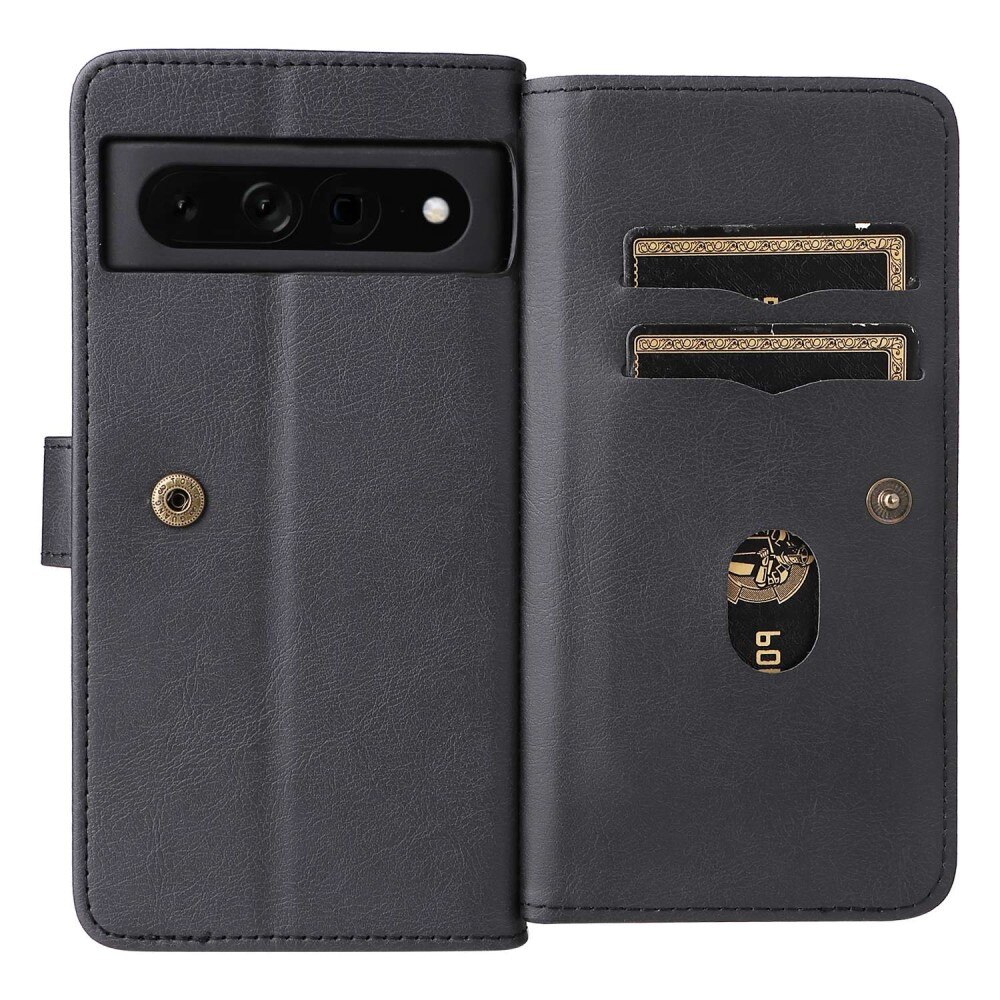 Google Pixel 7 Pro Wallet Cover Multi-slot Black