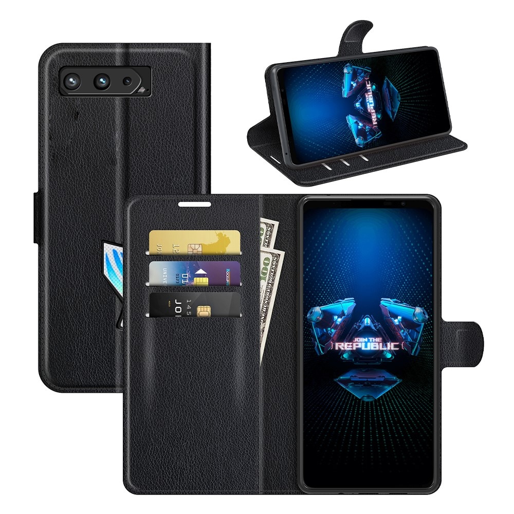 Asus ROG Phone 5 Wallet Book Cover Black