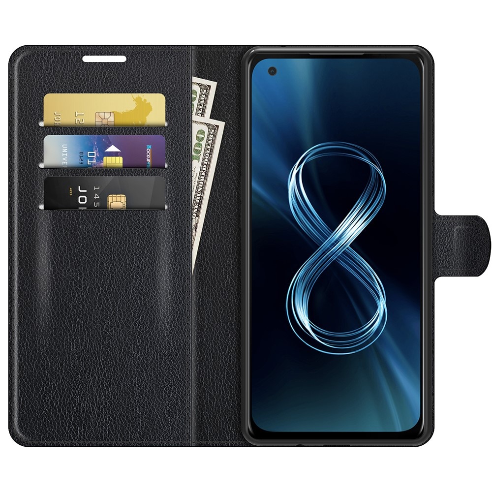 Asus ZenFone 8 Wallet Book Cover Black