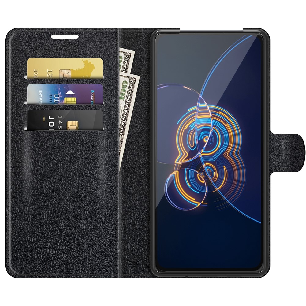 Asus ZenFone 8 Flip Wallet Book Cover Black