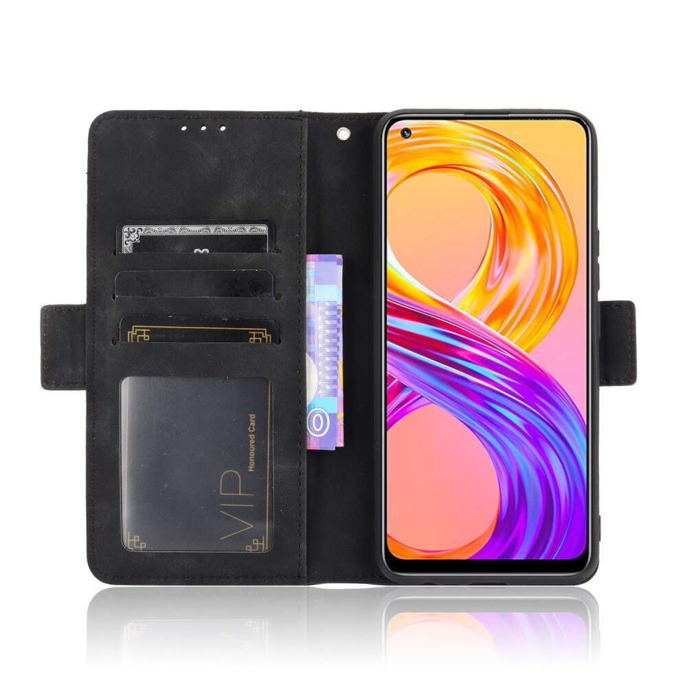 Realme 8/8 Pro Multi Wallet Case Black