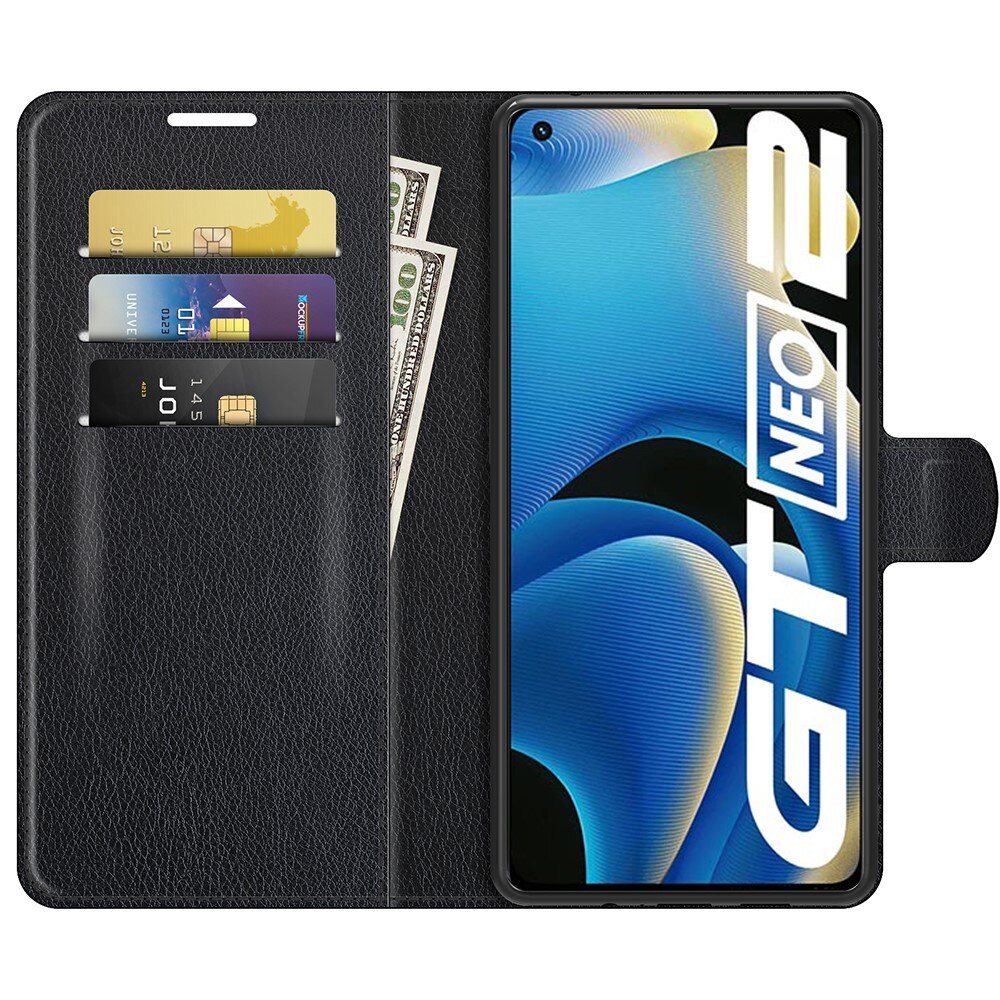 Realme GT Neo 2 Wallet Book Cover Black