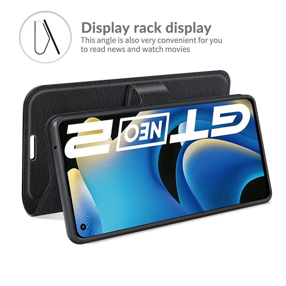 Realme GT Neo 2 Wallet Book Cover Black