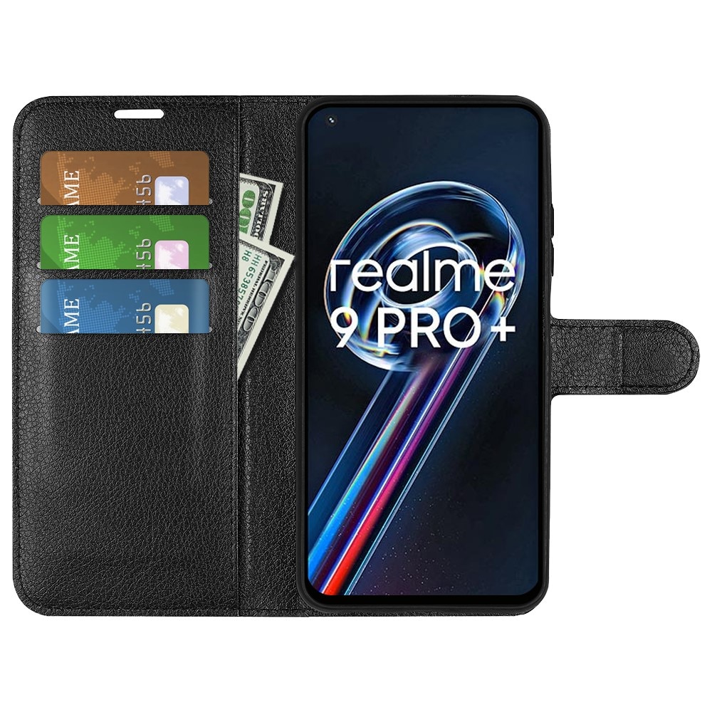 Realme 9 Pro Plus Wallet Book Cover Black