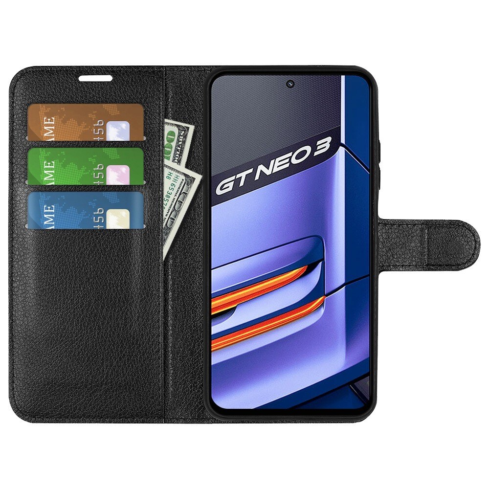 Realme GT Neo 3 Wallet Book Cover Black