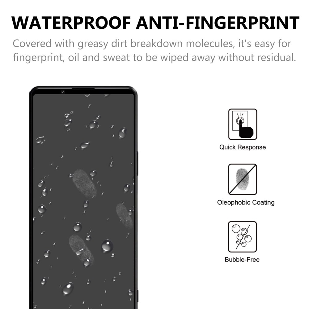 Sony Xperia 1 III Tempered Glass Full Cover Black