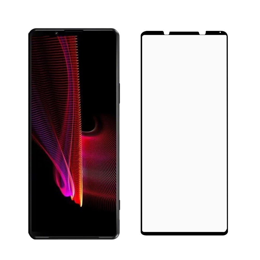 Sony Xperia 1 III Tempered Glass Full Cover Black