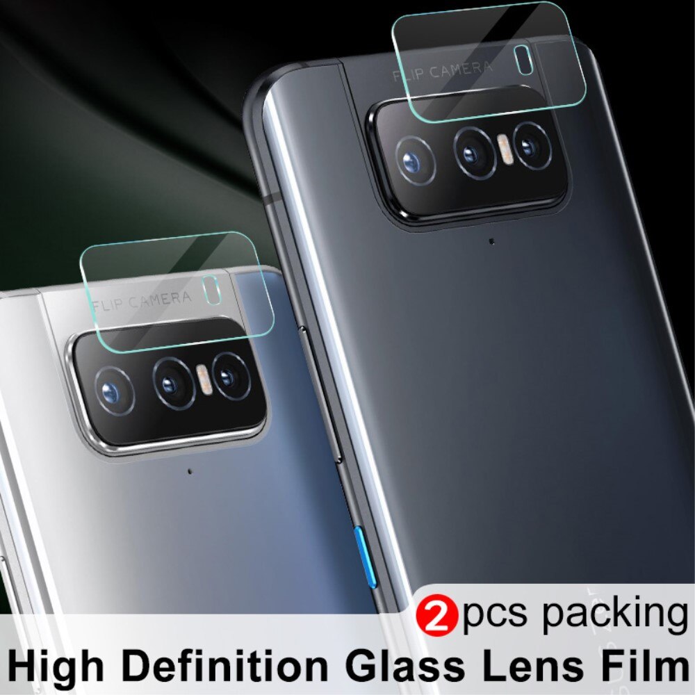 Asus ZenFone 8 Flip Tempered Glass Lens Protector (2-pack)