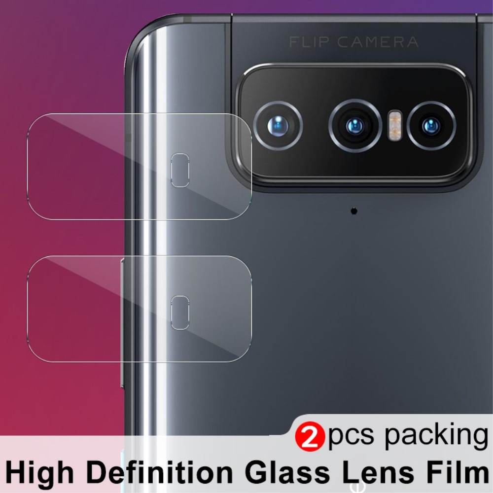 Asus ZenFone 8 Flip Tempered Glass Lens Protector (2-pack)
