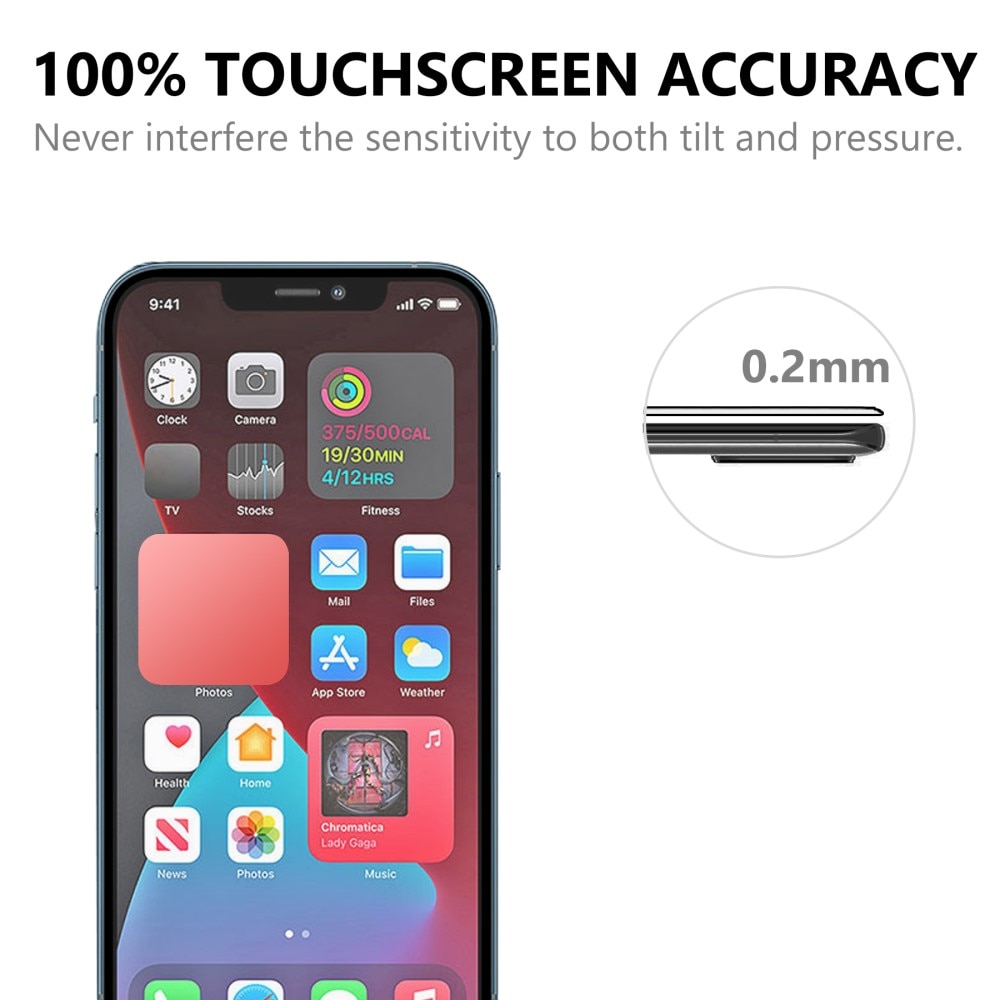 iPhone 13 Pro Tempered Glass Full Cover Black