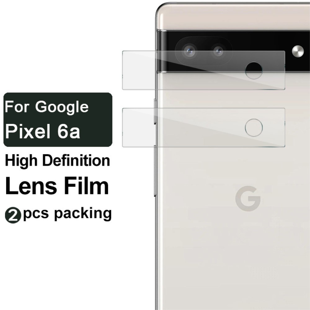 Google Pixel 6a Tempered Glass Lens Protector (2-pack) Transparent