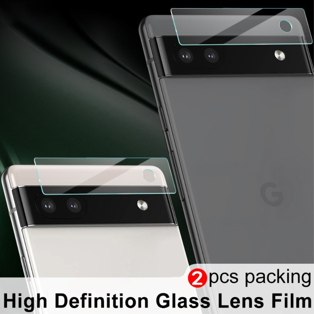 Google Pixel 6a Tempered Glass Lens Protector (2-pack) Transparent