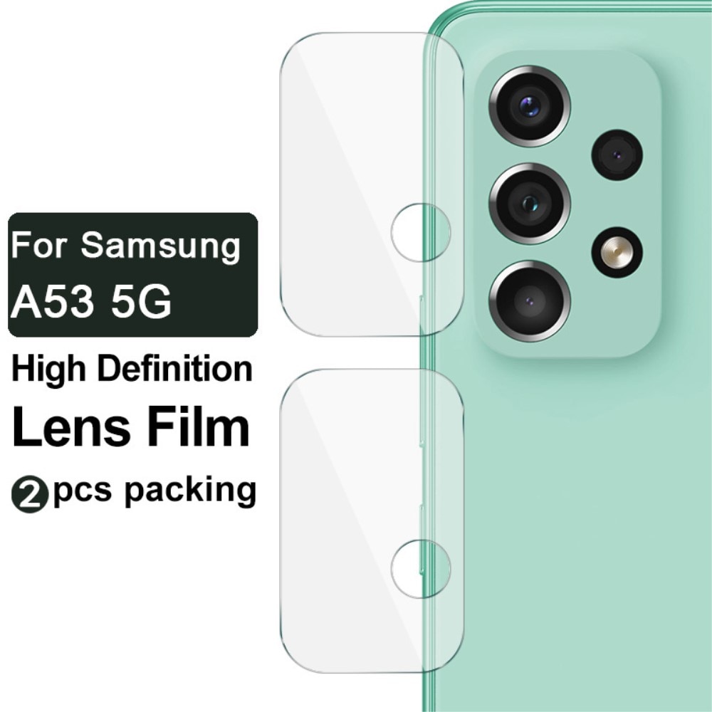 Samsung Galaxy A33/A53/A73 Tempered Glass Lens Protector (2-pack)
