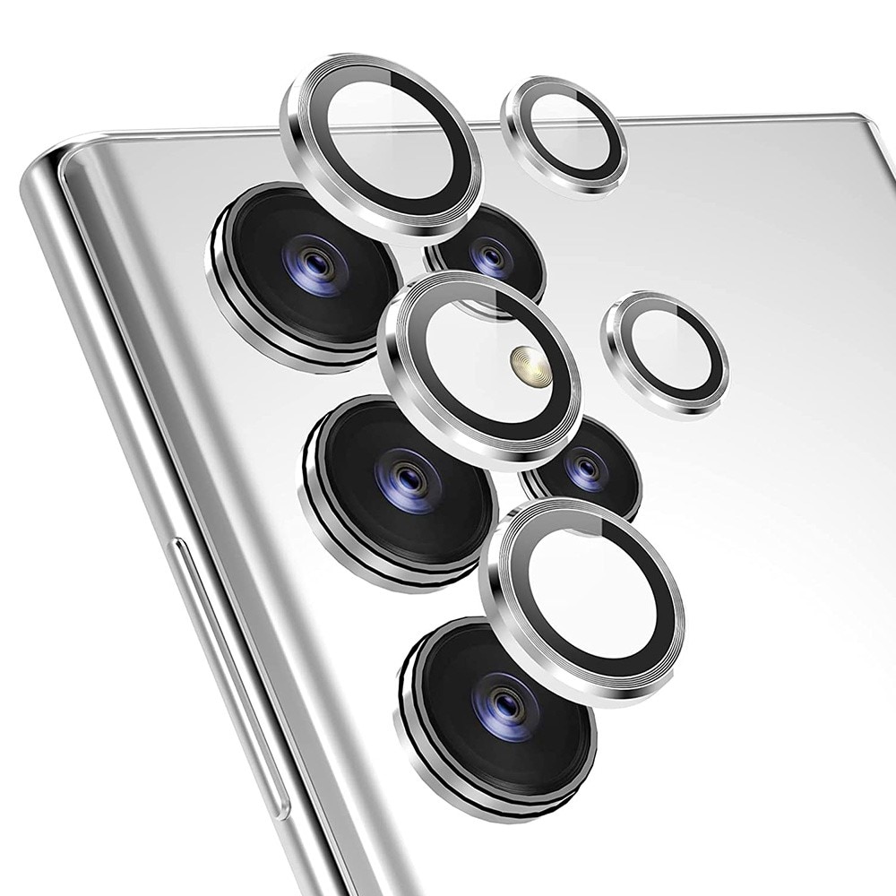 Samsung Galaxy S22 Ultra Tempered Glass Lens Protector Aluminium Silver
