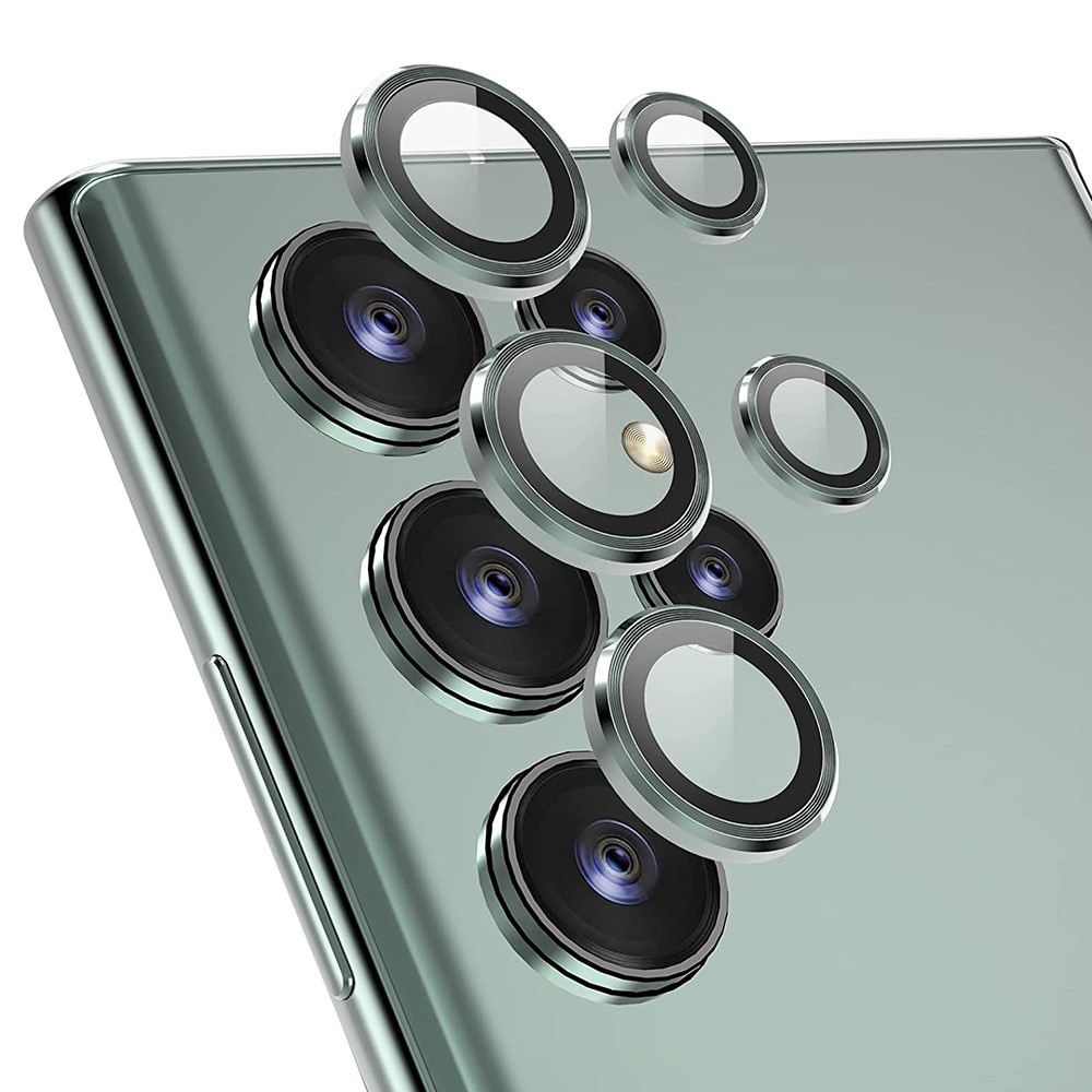 Samsung Galaxy S22 Ultra Tempered Glass Lens Protector Aluminium Green