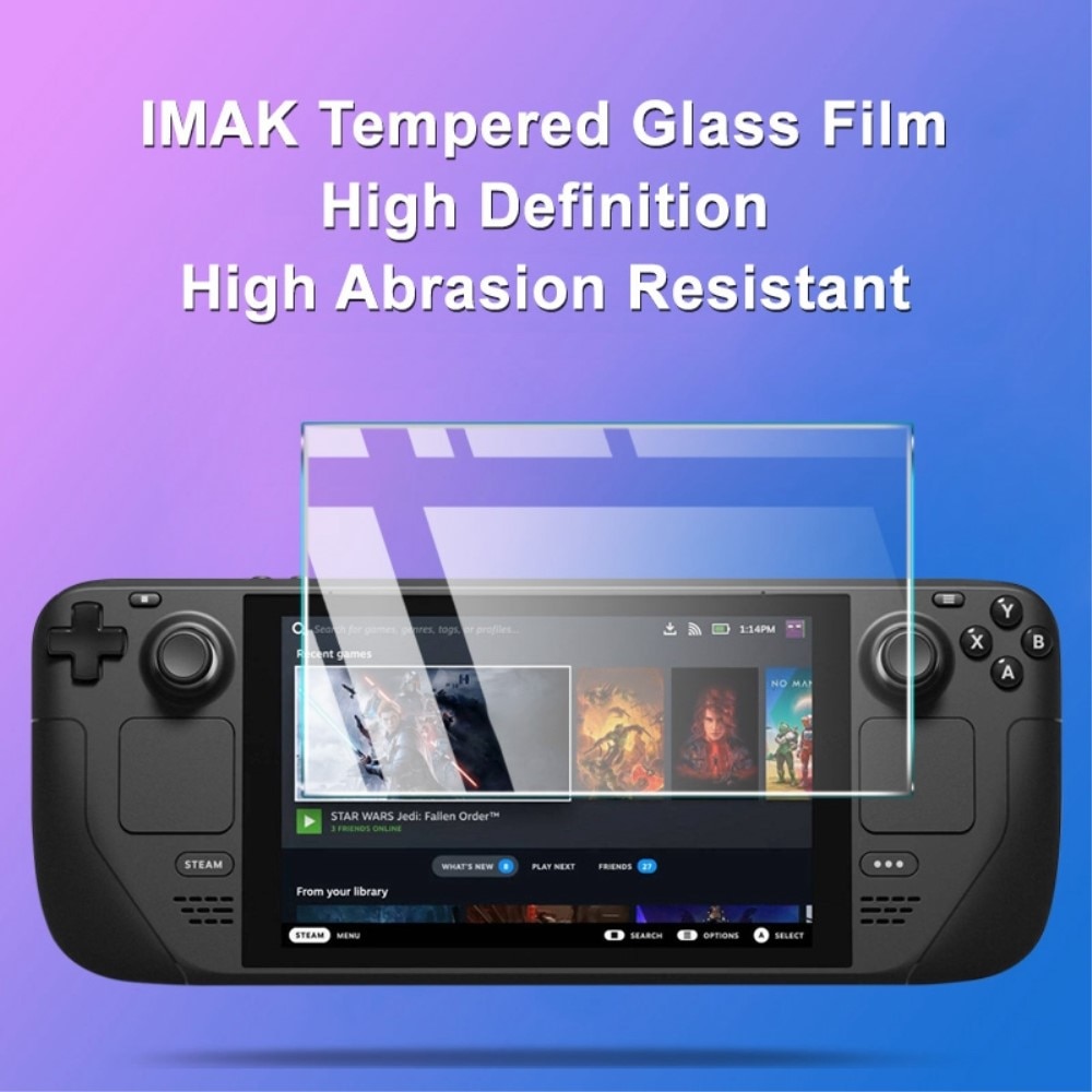 Steam Deck Tempered Glass Screen Protector