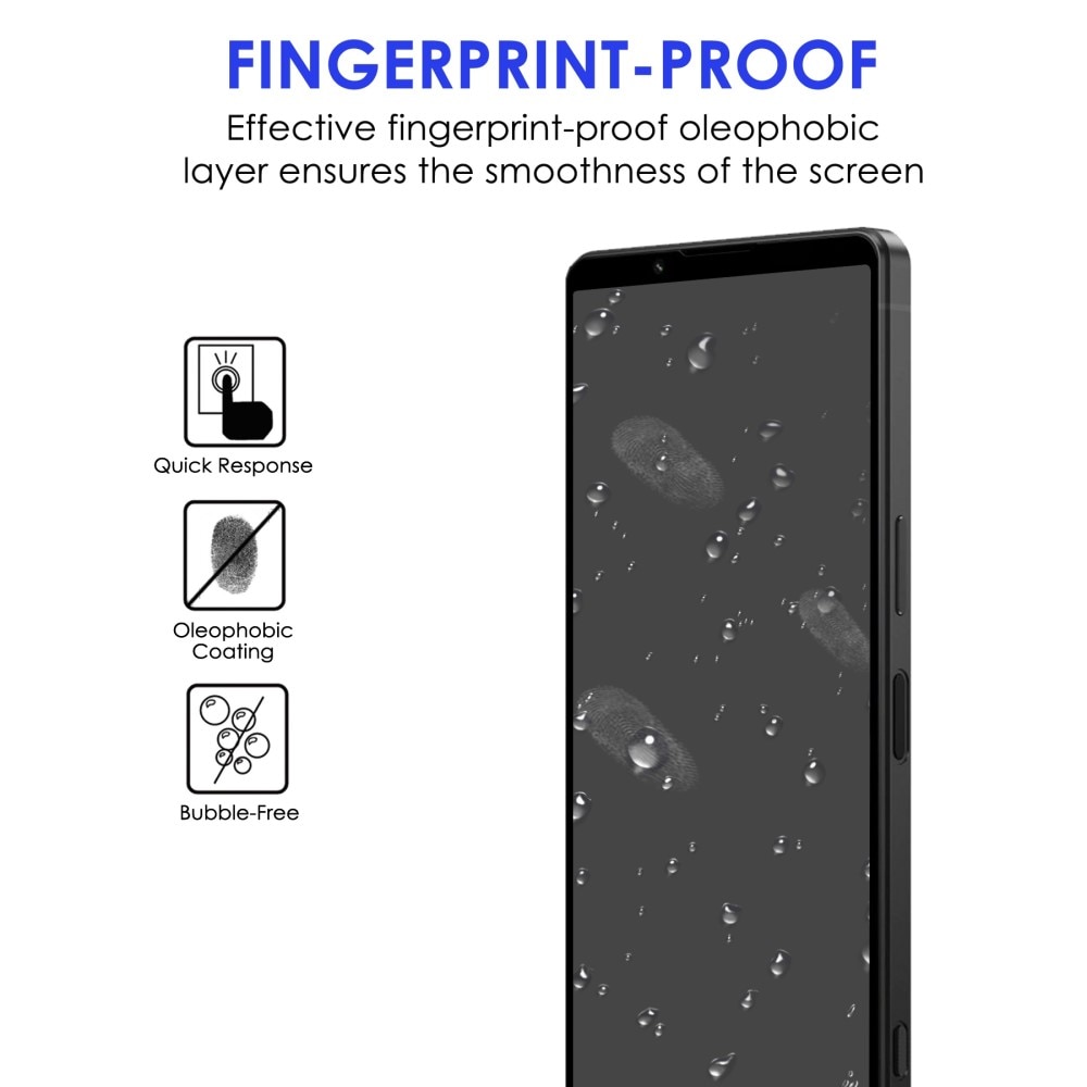 Sony Xperia 1 IV Tempered Glass Full-Cover Screen Protector Black