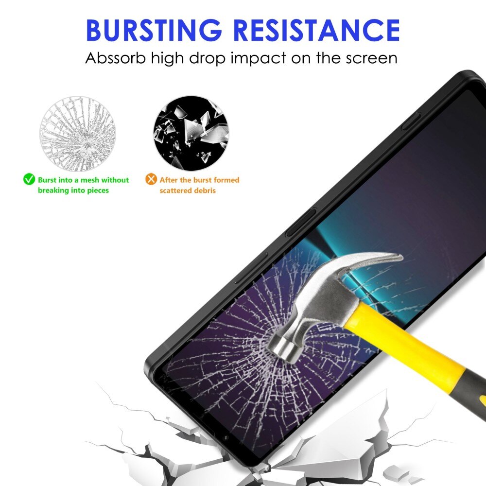 Sony Xperia 1 IV Tempered Glass Full-Cover Screen Protector Black