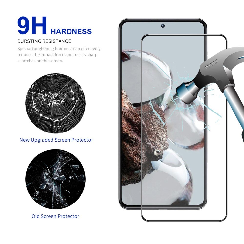 Xiaomi 12T/12T Pro Full Glue Tempered Glass Black