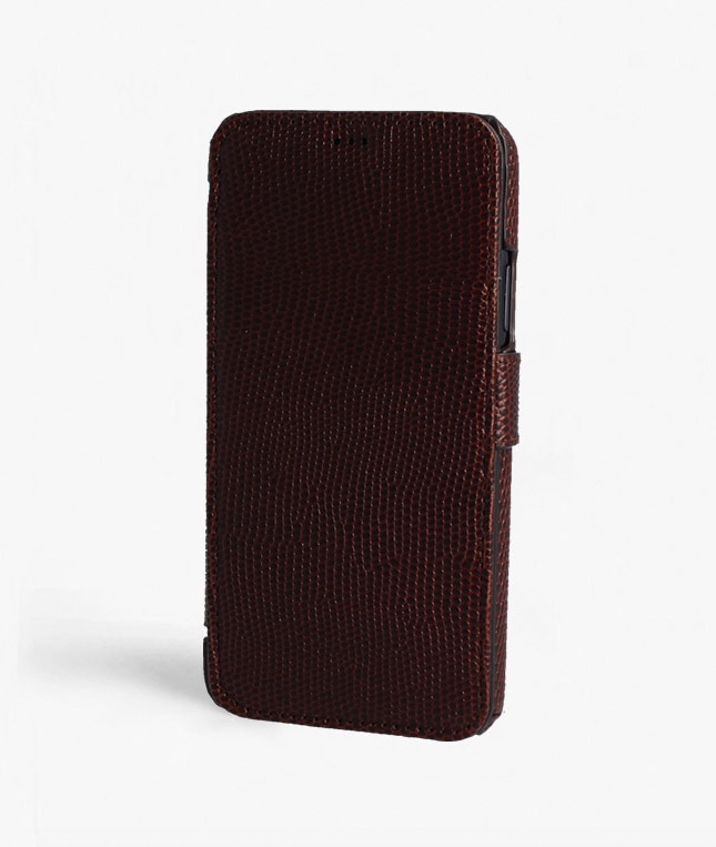 iPhone 11 Pro Max Card Case Lizard Brown
