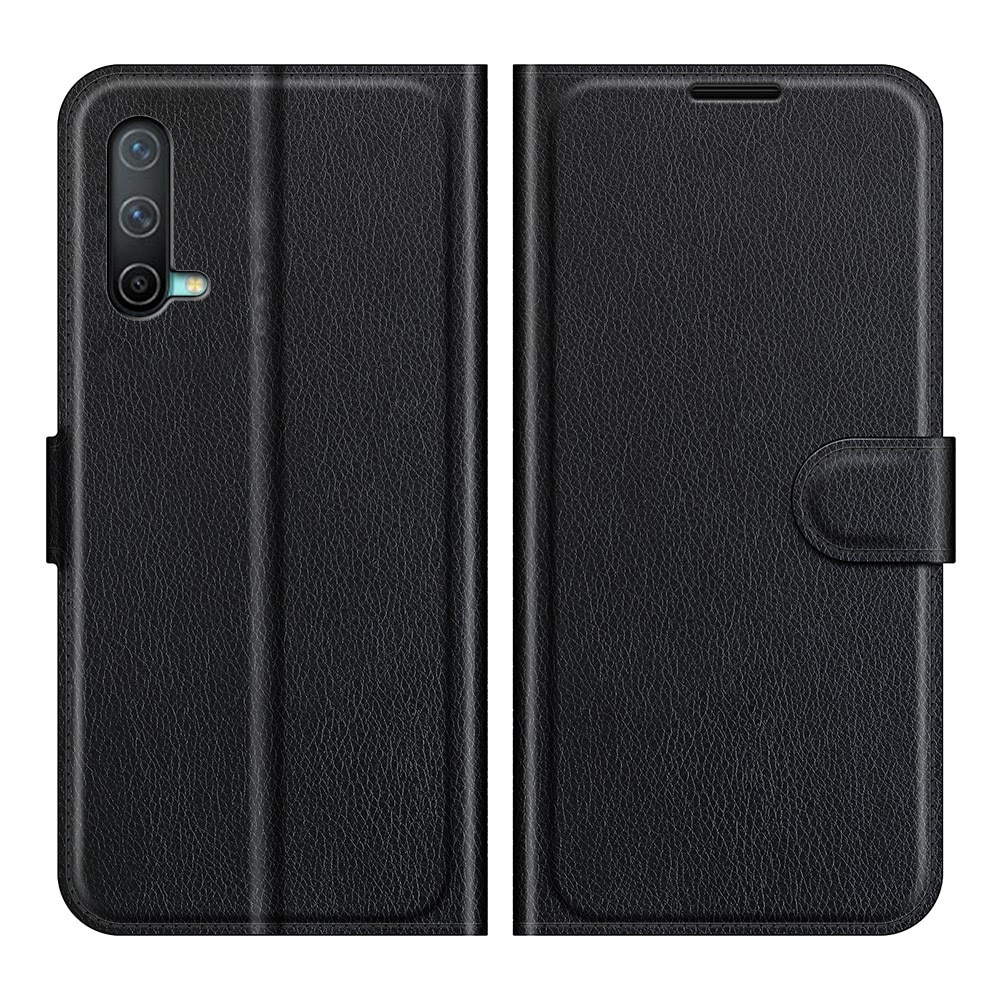 OnePlus Nord CE 5G Wallet Book Cover Black