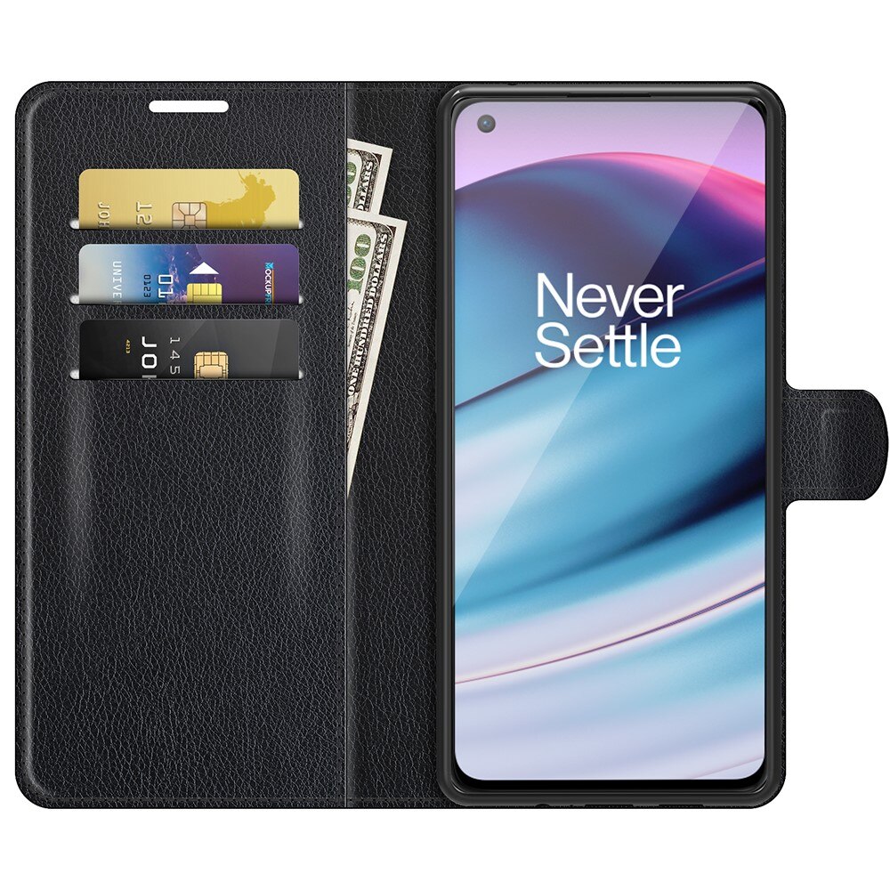 OnePlus Nord CE 5G Wallet Book Cover Black