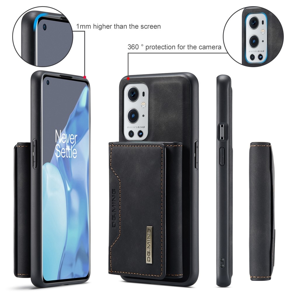 OnePlus 9 Pro Magnetic Card Slots Case Black