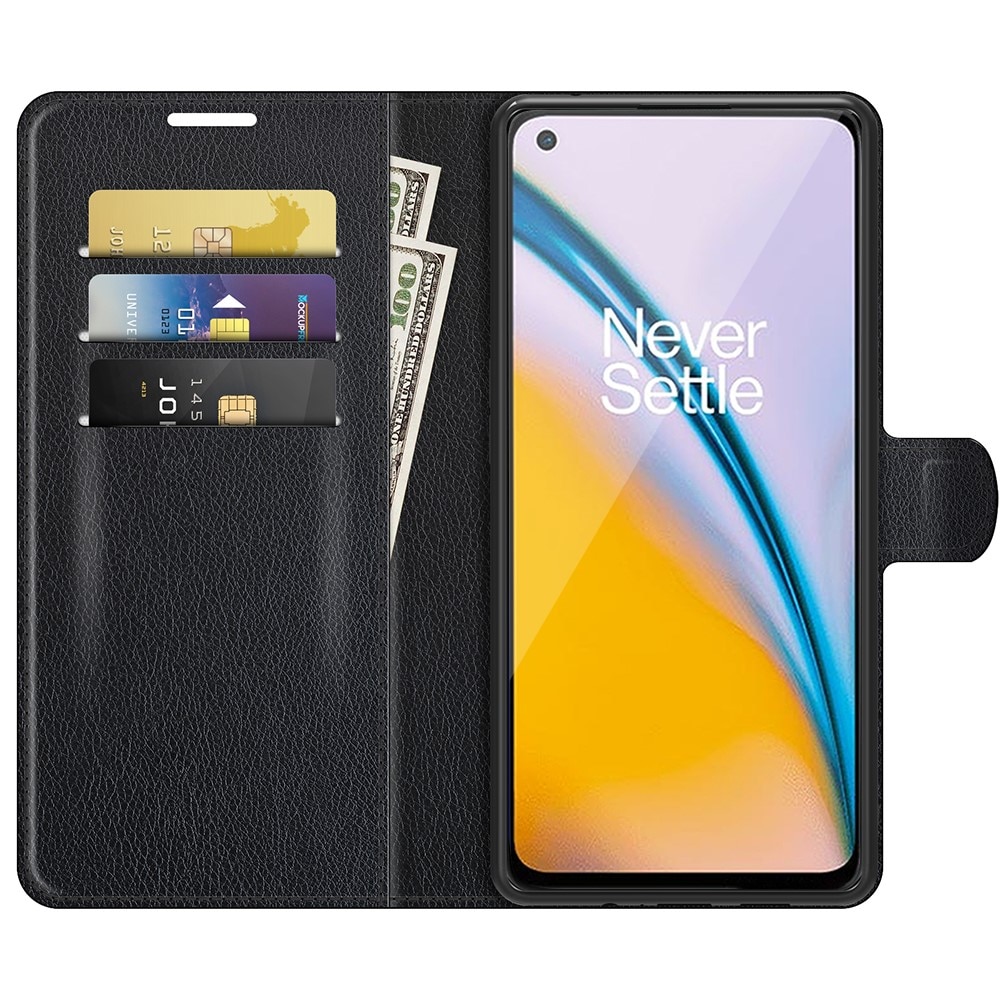OnePlus Nord 2 5G Wallet Book Cover Black
