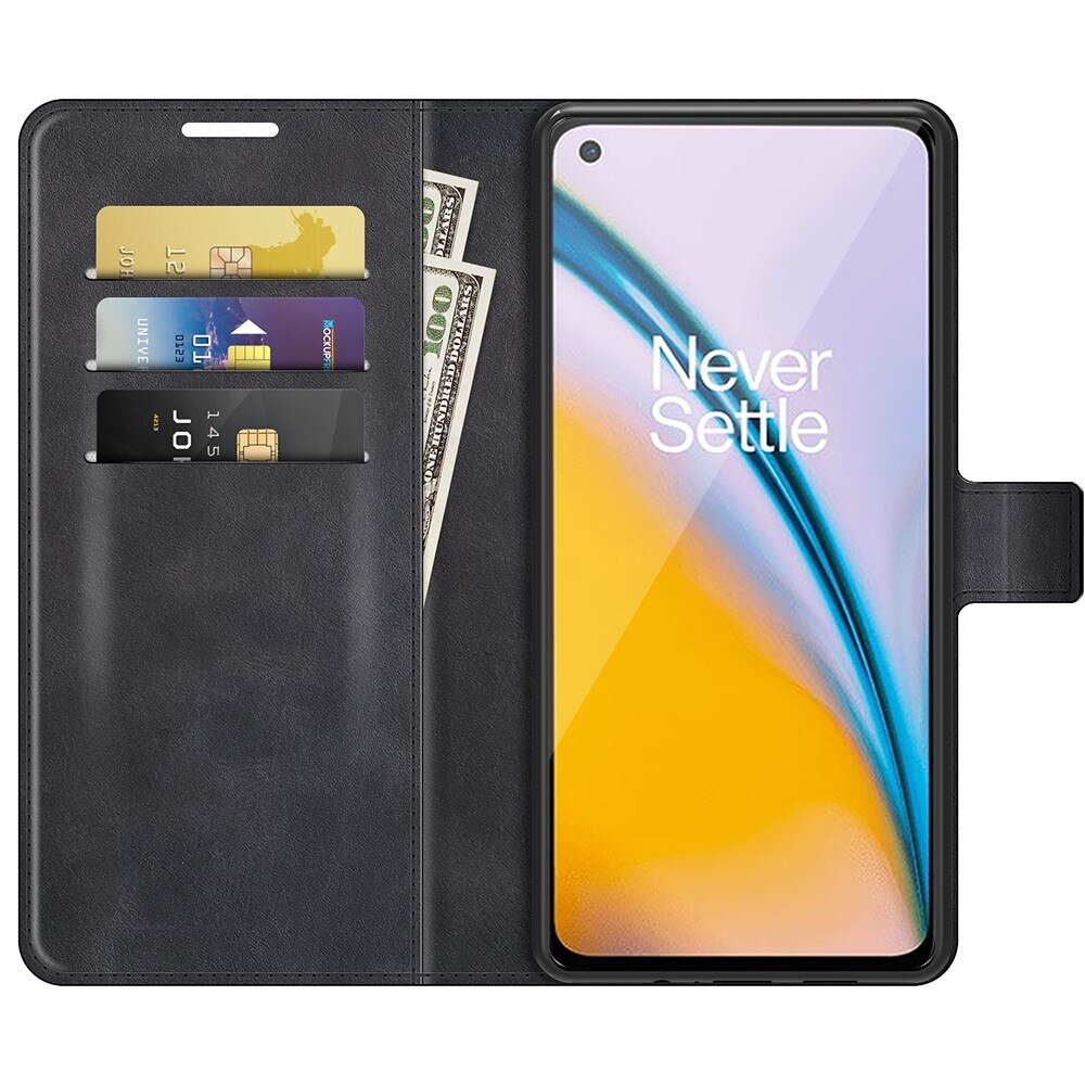 OnePlus Nord 2 5G Leather Wallet Black