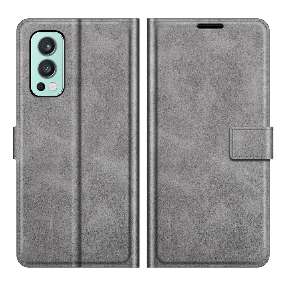 OnePlus Nord 2 5G Leather Wallet Grey