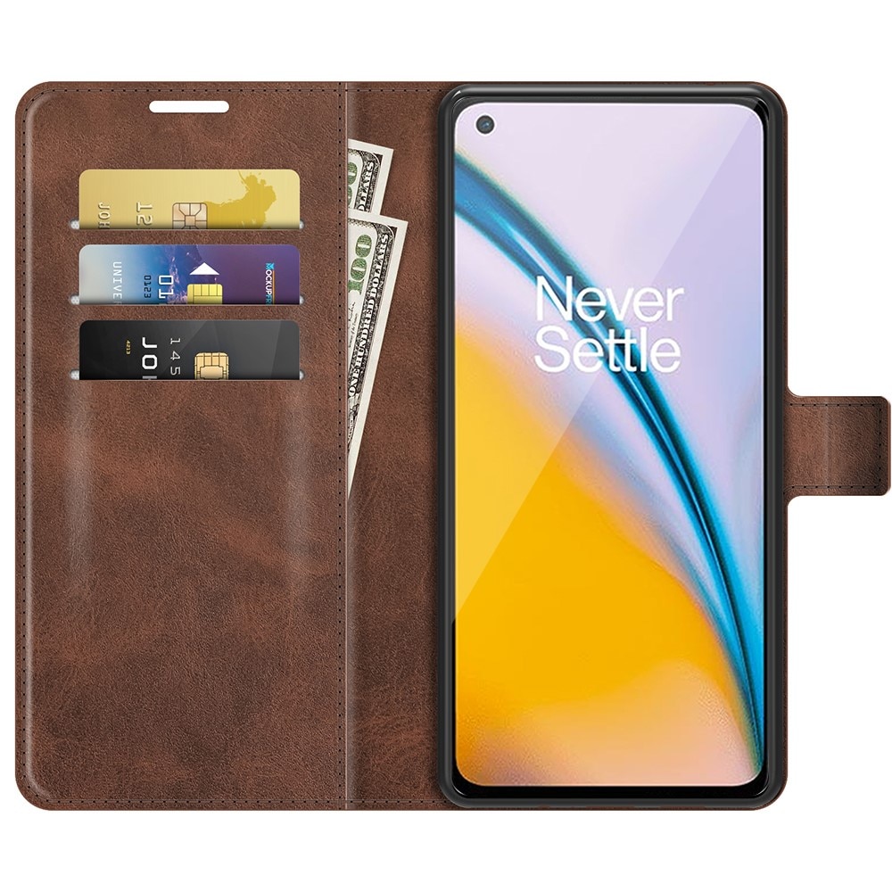 OnePlus Nord 2 5G Leather Wallet Brown