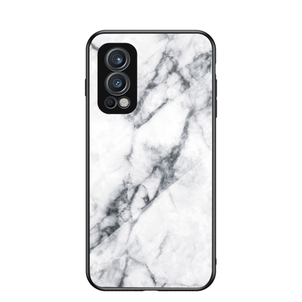 OnePlus Nord 2 5G Tempered Glass Case White Marble
