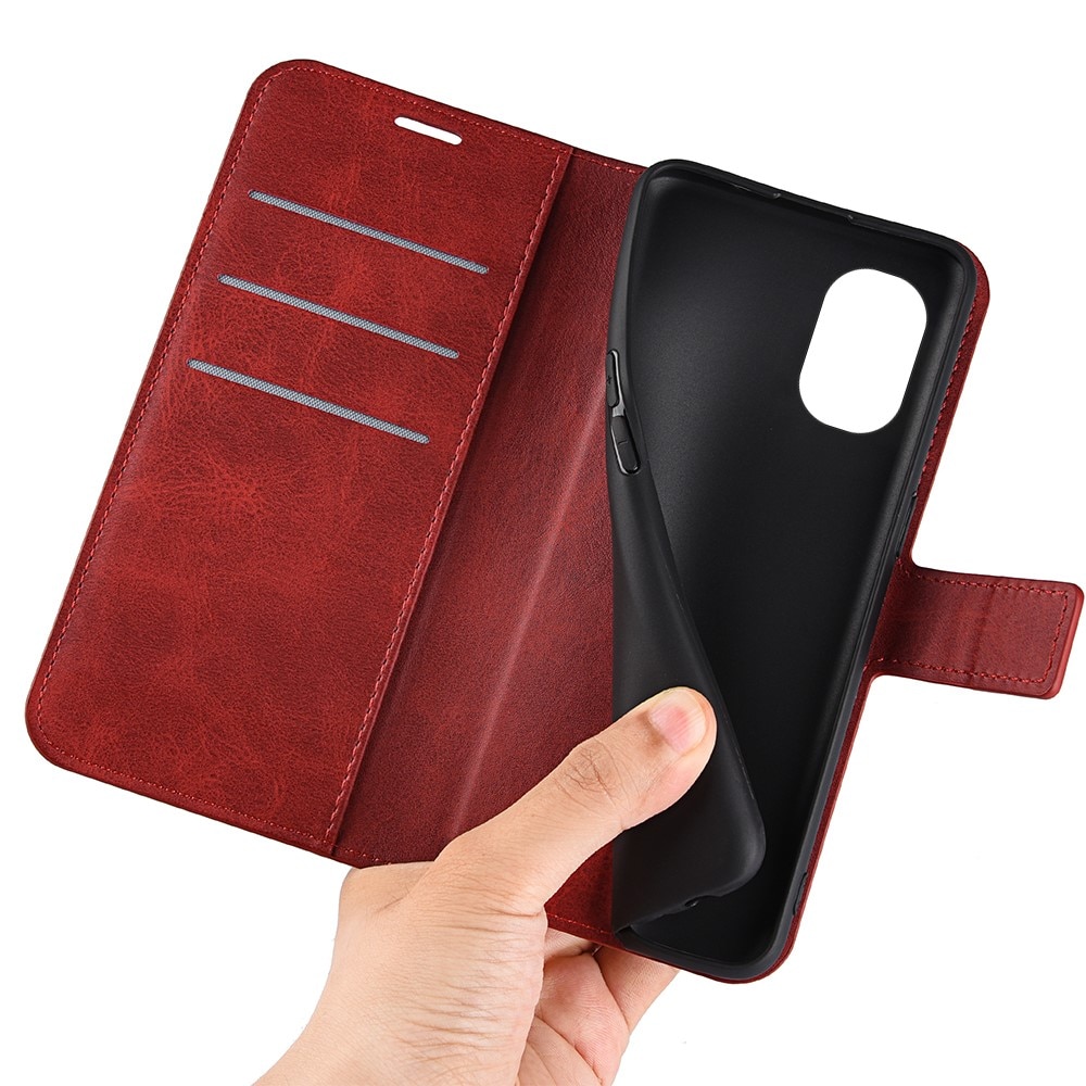 OnePlus Nord N20 Leather Wallet Red