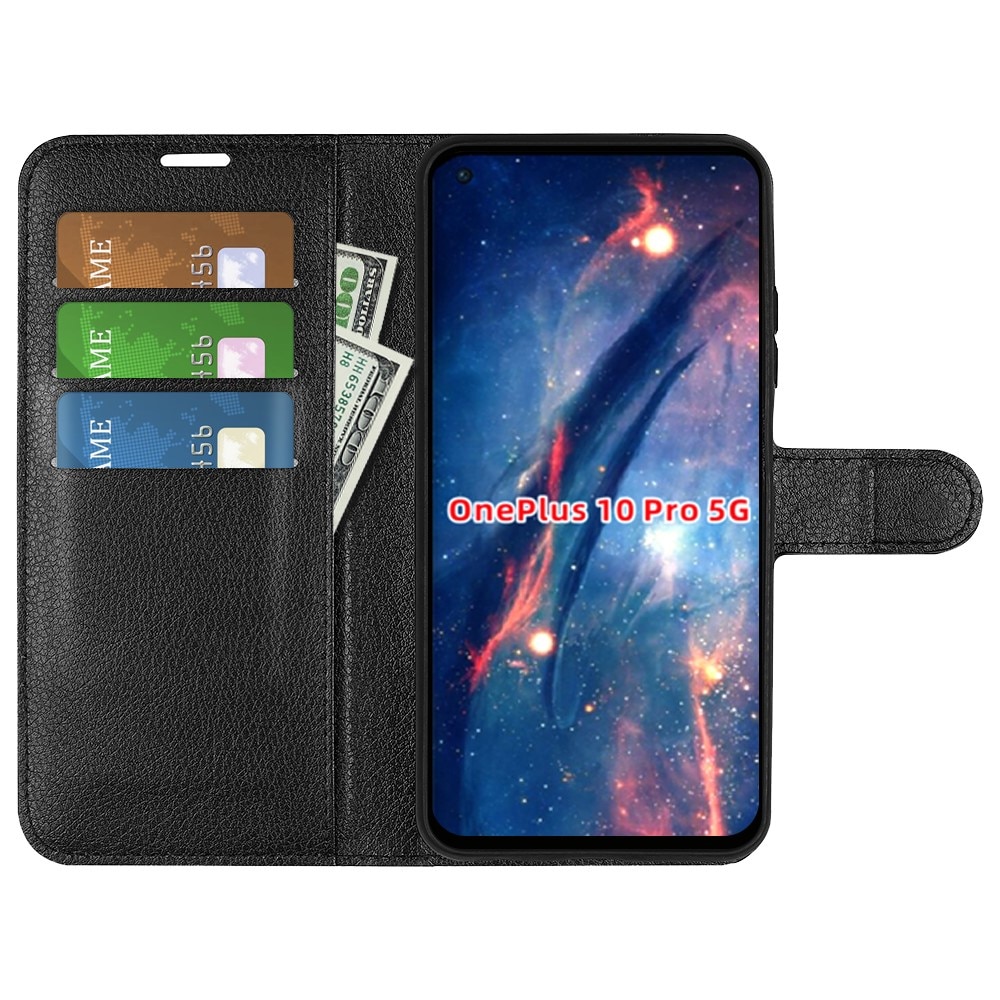 OnePlus 10 Pro Wallet Book Cover Black