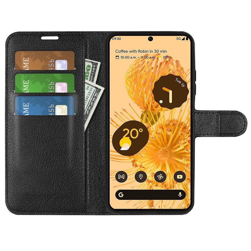 Google Pixel 7 Pro Wallet Book Cover Black